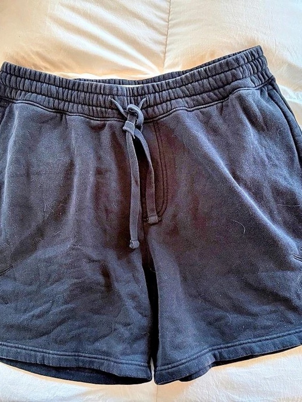 Hollister Mens Athletic Shorts Muted Black Large